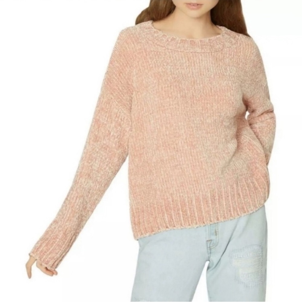 Sanctuary Pink Chenille Sweater Size XL NWT